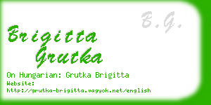 brigitta grutka business card